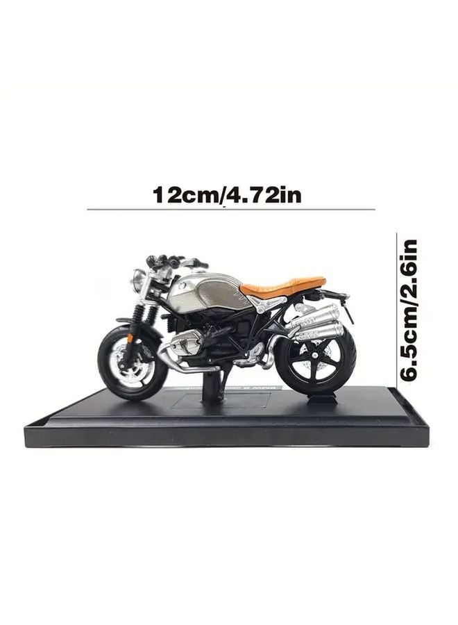 Maisto 1 18 BMW R NineT Scrambler Motorcycle Model Silvery Grey Collector Edition - Image 2